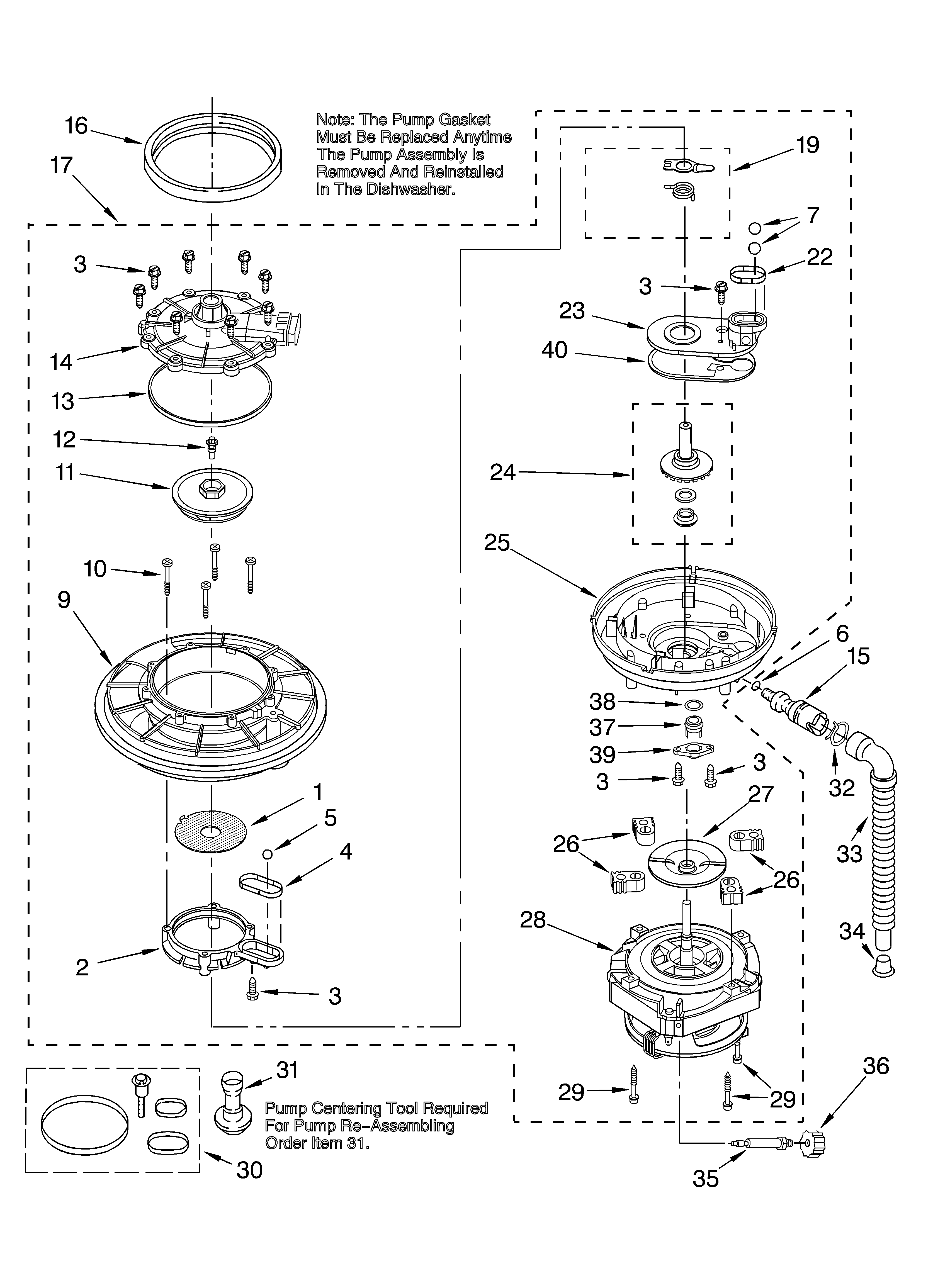 Pump and motor