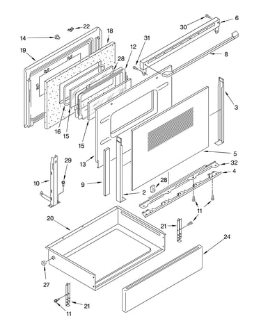 Door and drawer