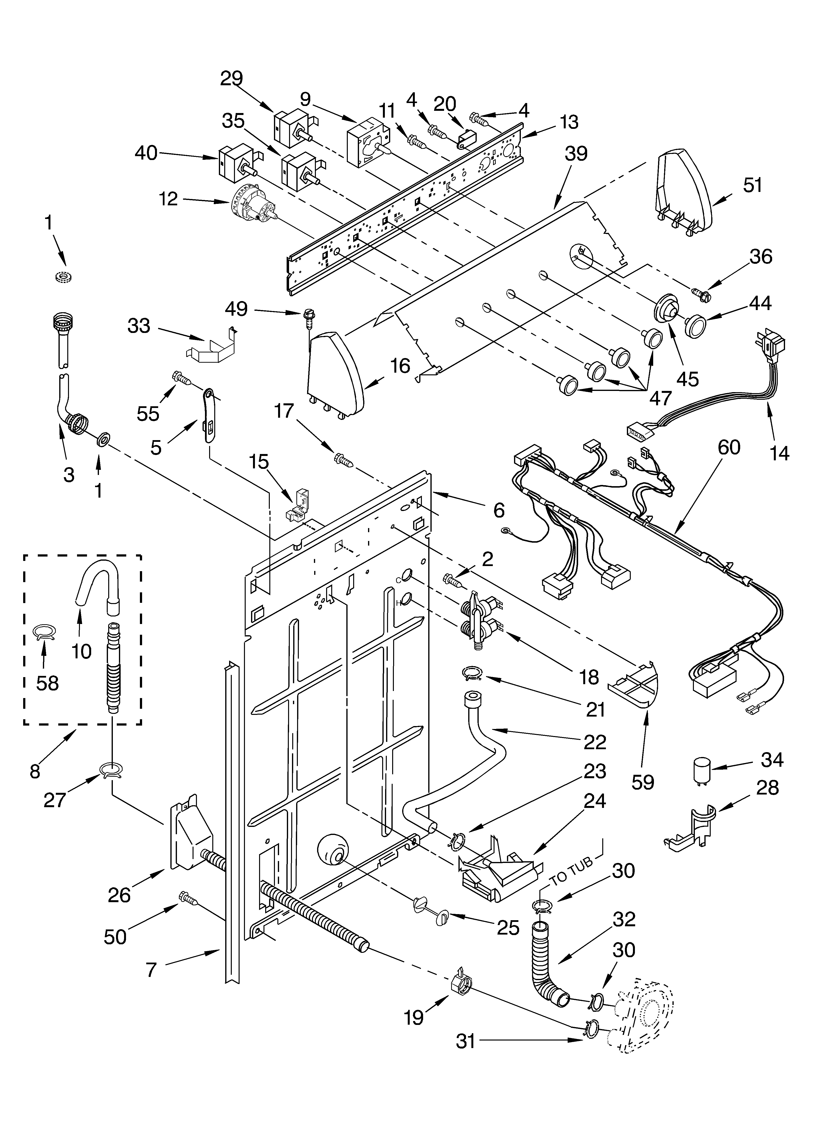 Controls and rear panel