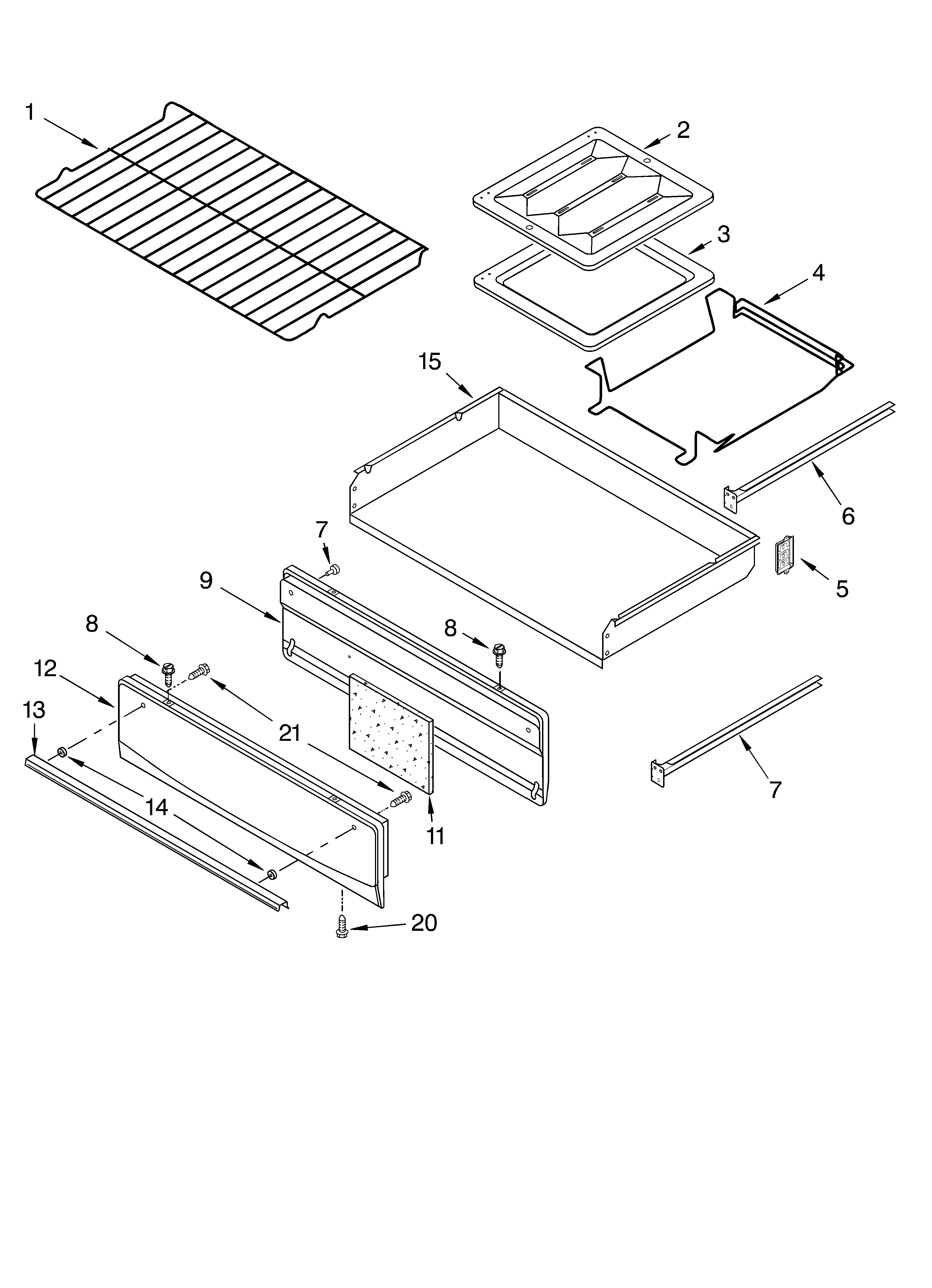 Oven and broiler