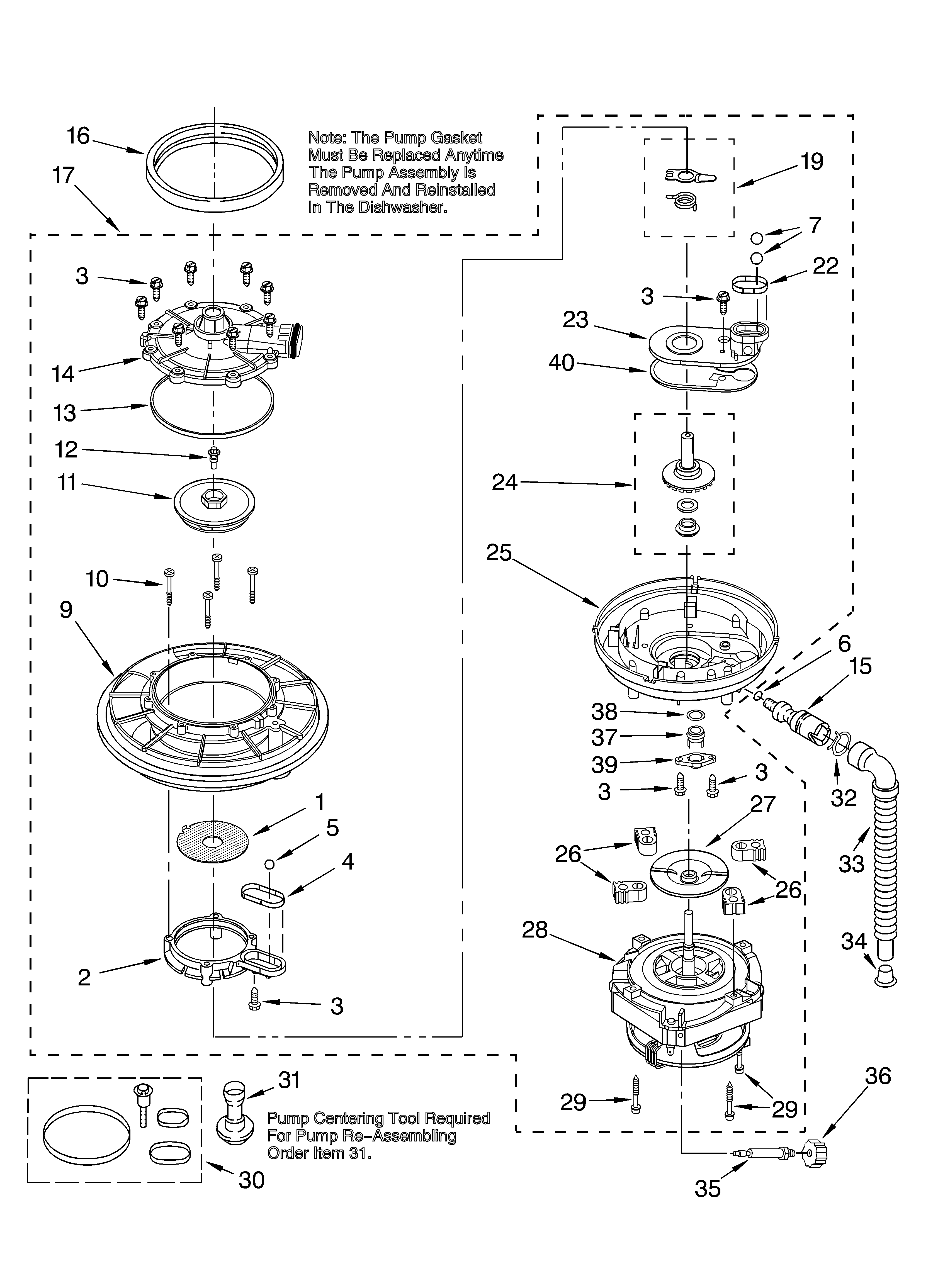 Pump and motor