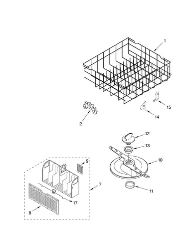 Lower dishrack