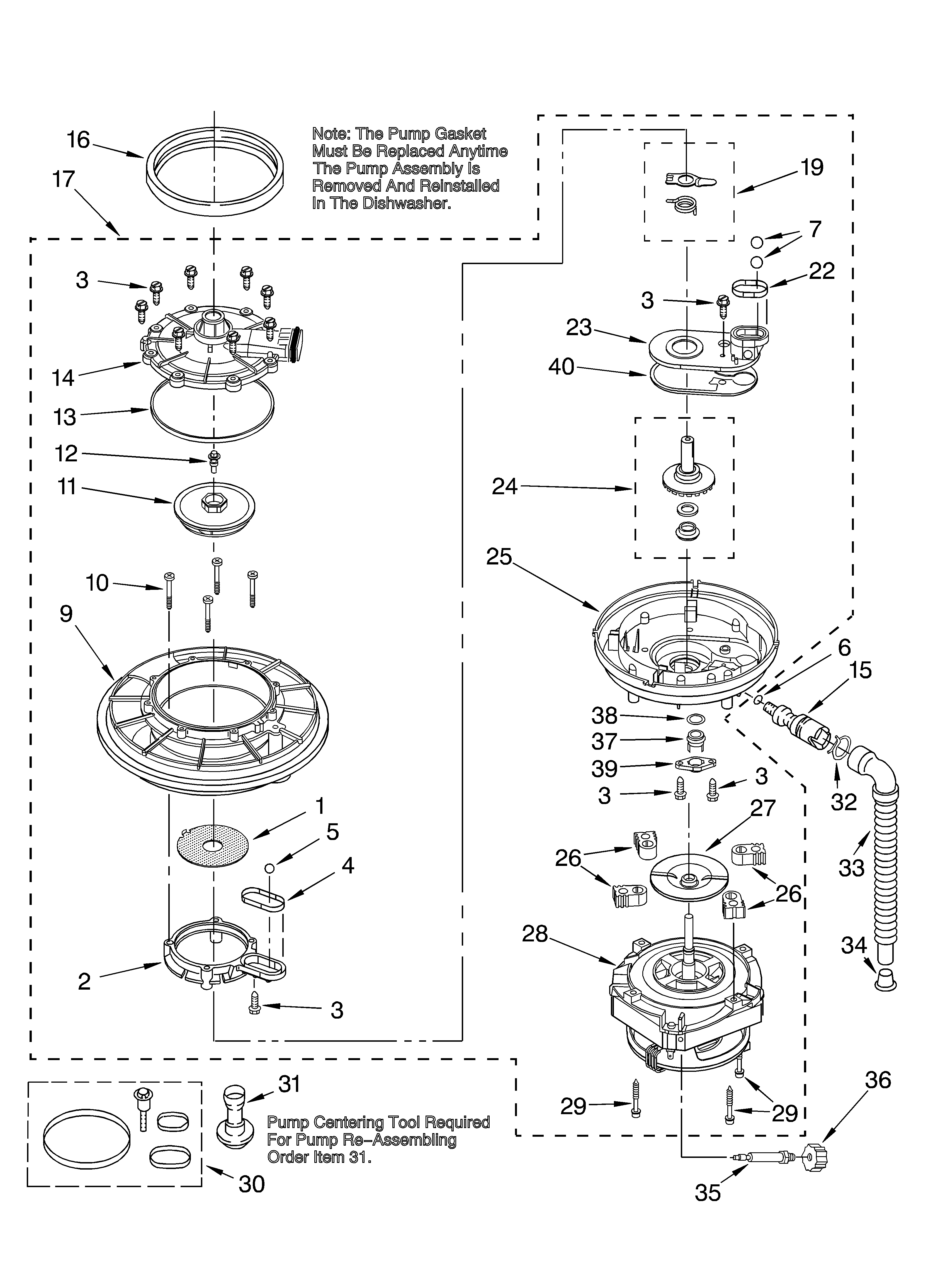 Pump and motor