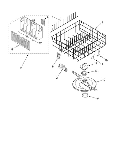 Lower dishrack