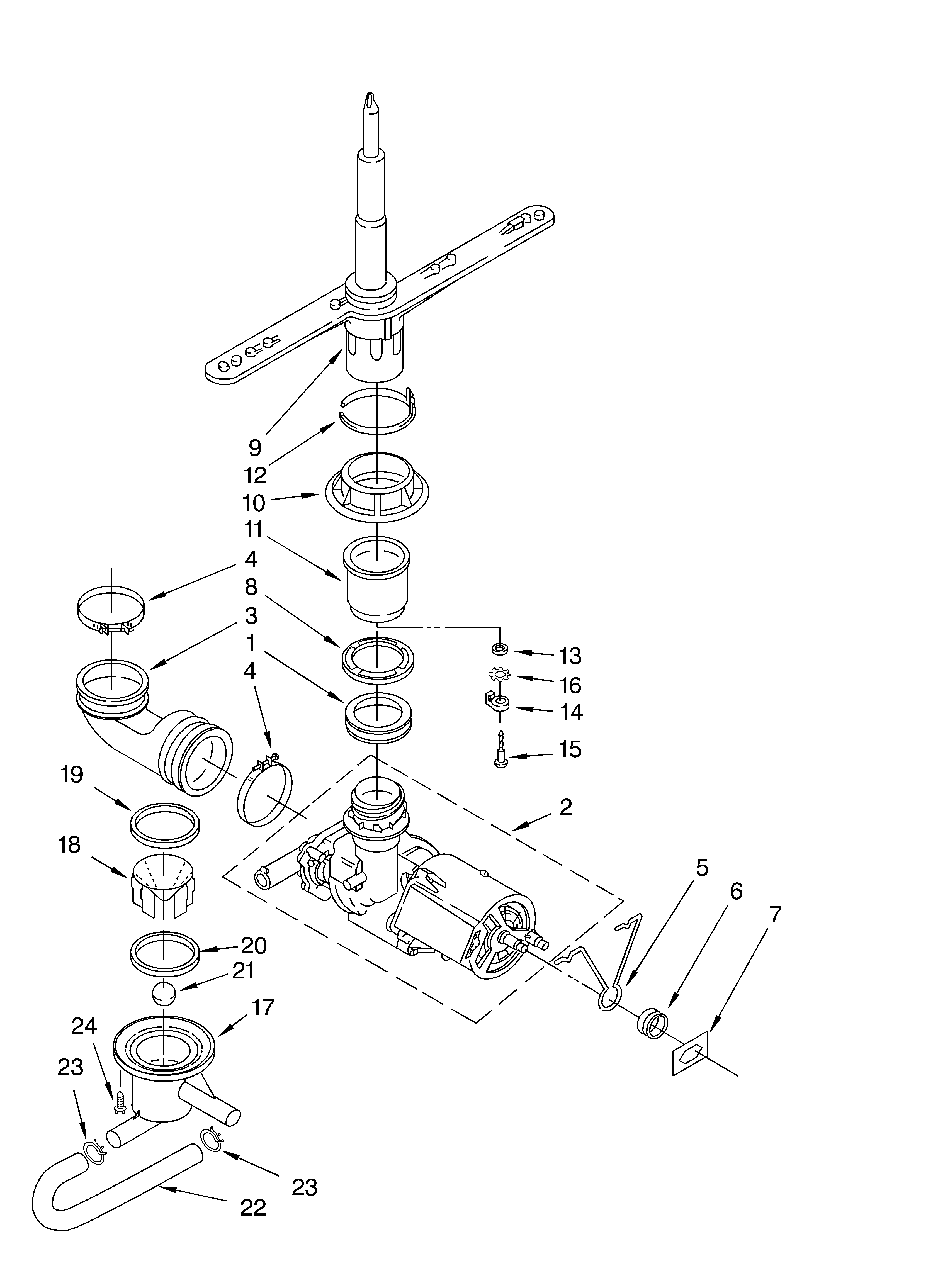 PUMP AND SPRAYARM