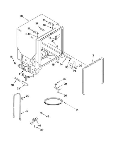 Tub and frame