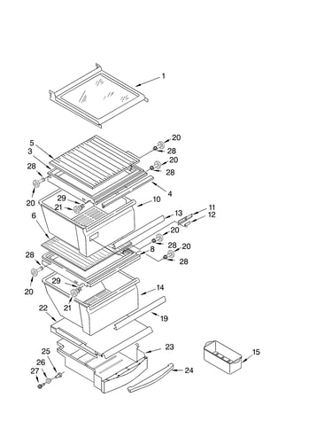 Refrigerator shelf
