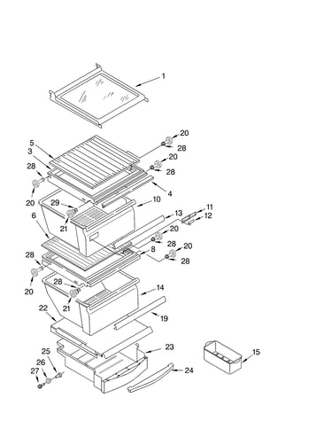 Refrigerator shelf