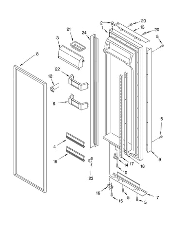 Refrigerator door