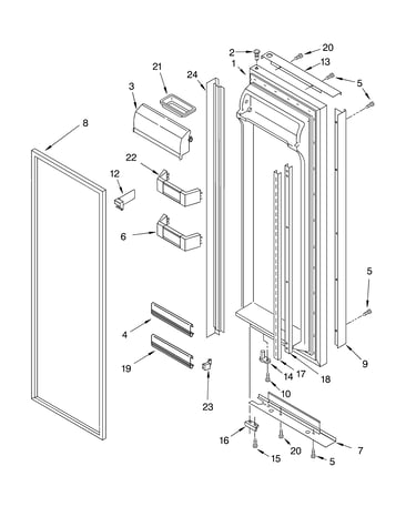 Refrigerator door