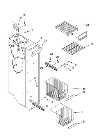 Freezer liner