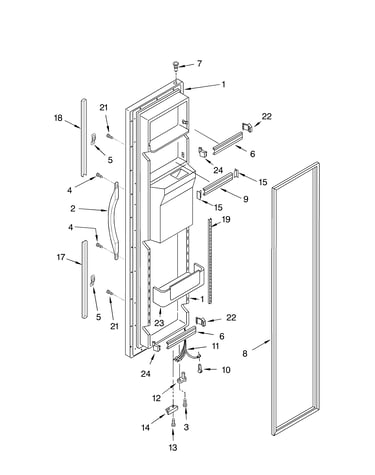 Freezer door