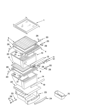 Refrigerator shelf