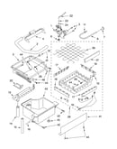 Evaporator, ice cutter grid and water