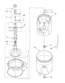 Agitator, basket and tub