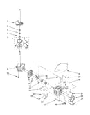 Brake, clutch, gearcase, motor and pump
