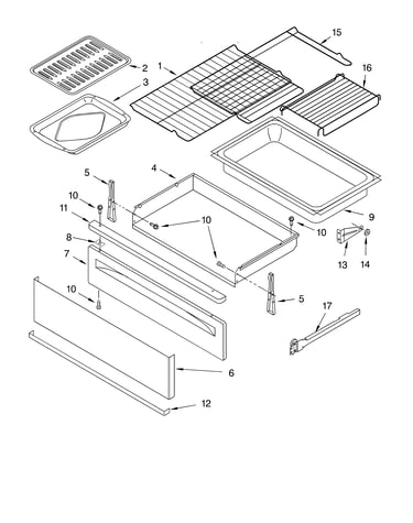 Drawer and broiler