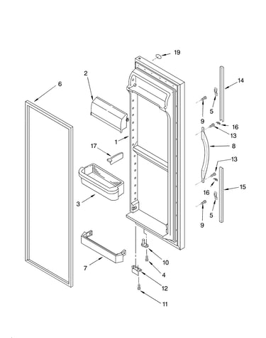 Refrigerator door