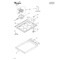 Whirlpool RS675PXGB9 cooktop/literature diagram