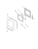 Lower oven door