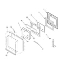 Upper oven door