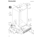 KitchenAid KSRB22FKBL00 cabinet/literature diagram