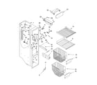 KitchenAid KSRB22FKSS00 freezer liner diagram