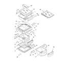 KitchenAid KSRB22FKBL00 refrigerator shelf diagram