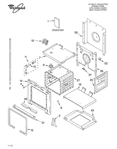 Lower oven/literature