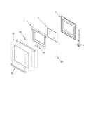 Lower oven door