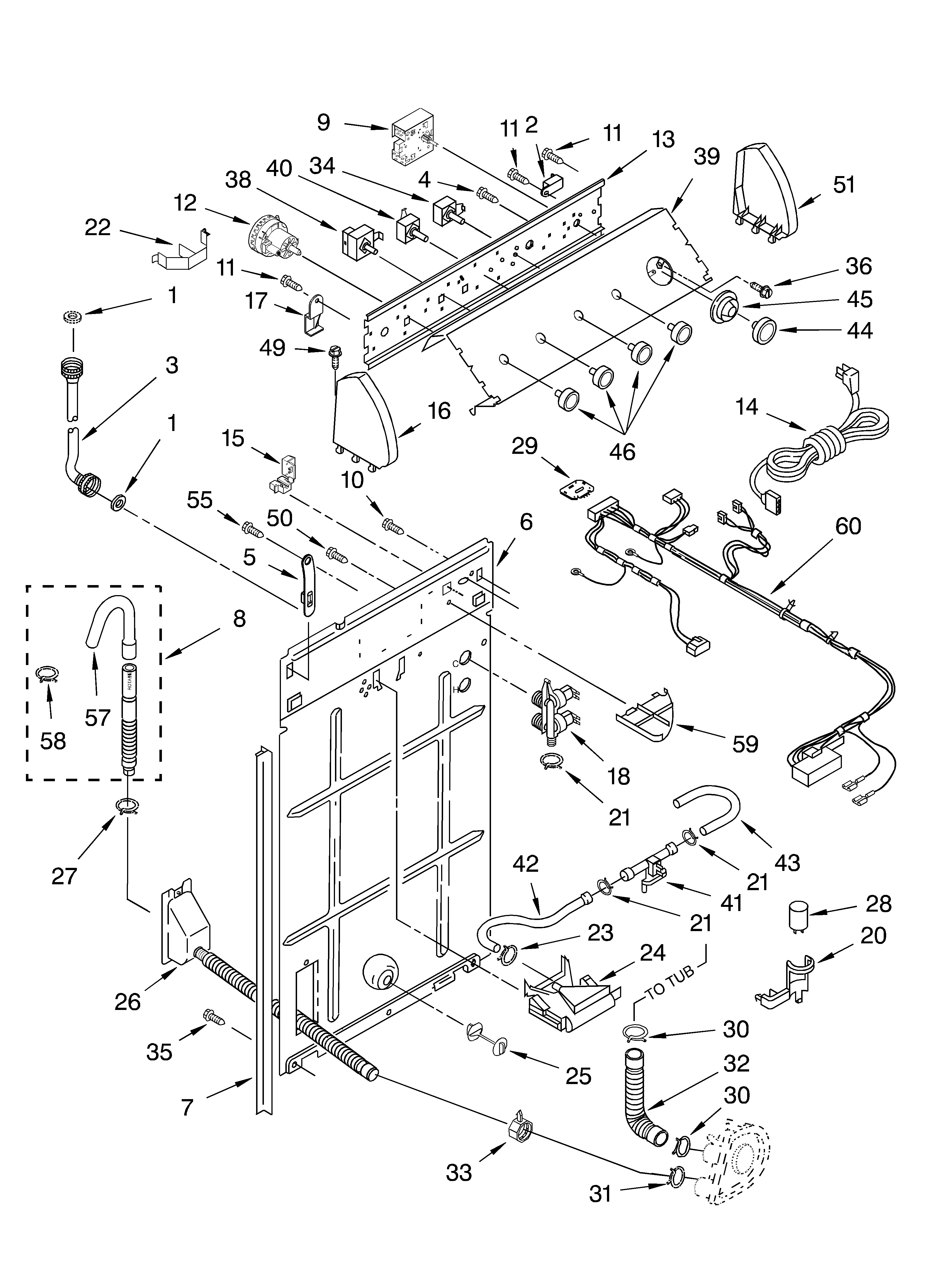 Controls and rear panel