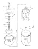 Agitator, basket and tub