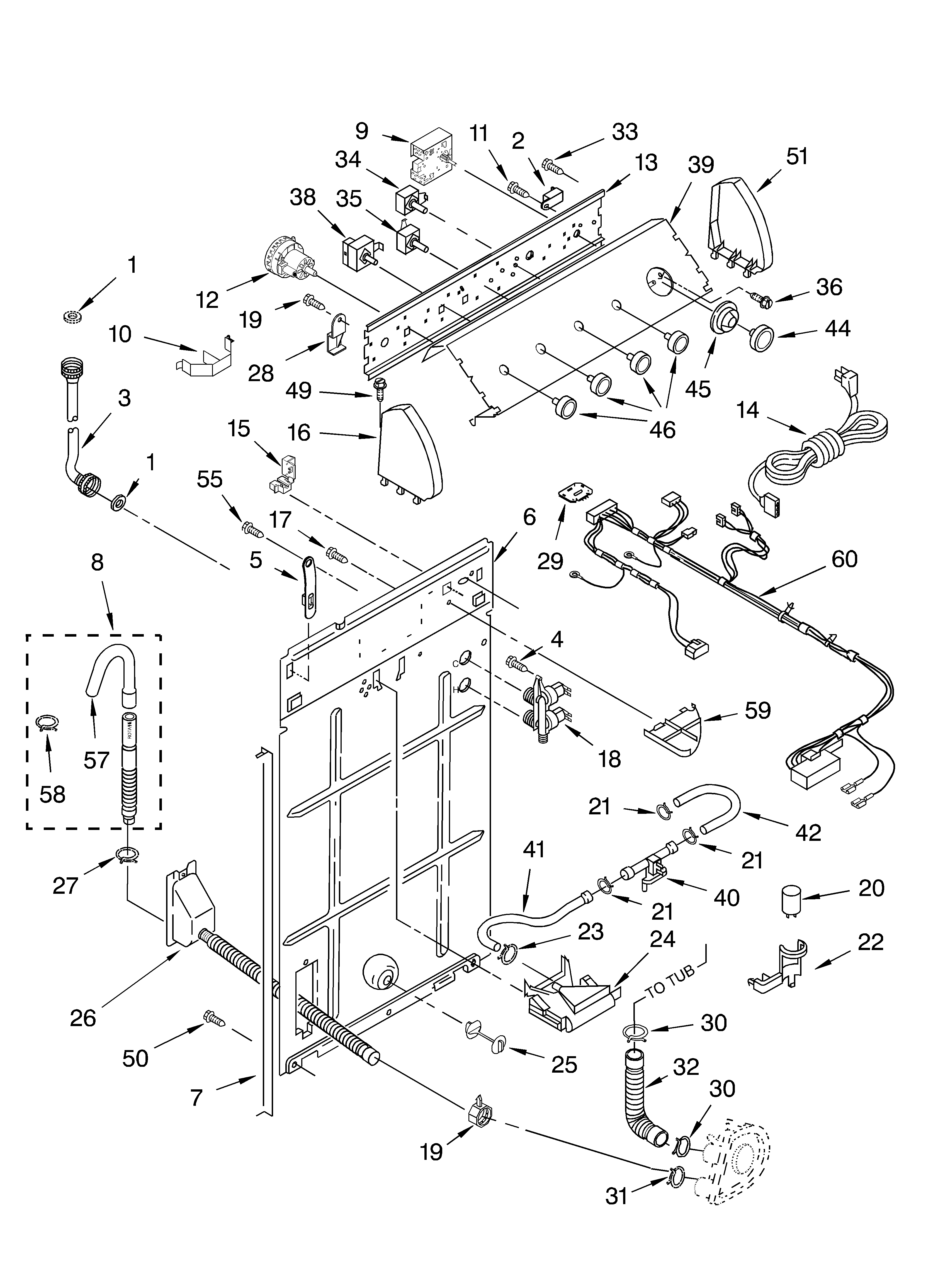 Controls and rear panel