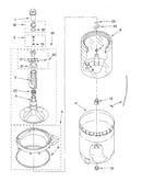 Agitator, basket and tub