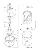 Agitator, basket and tub
