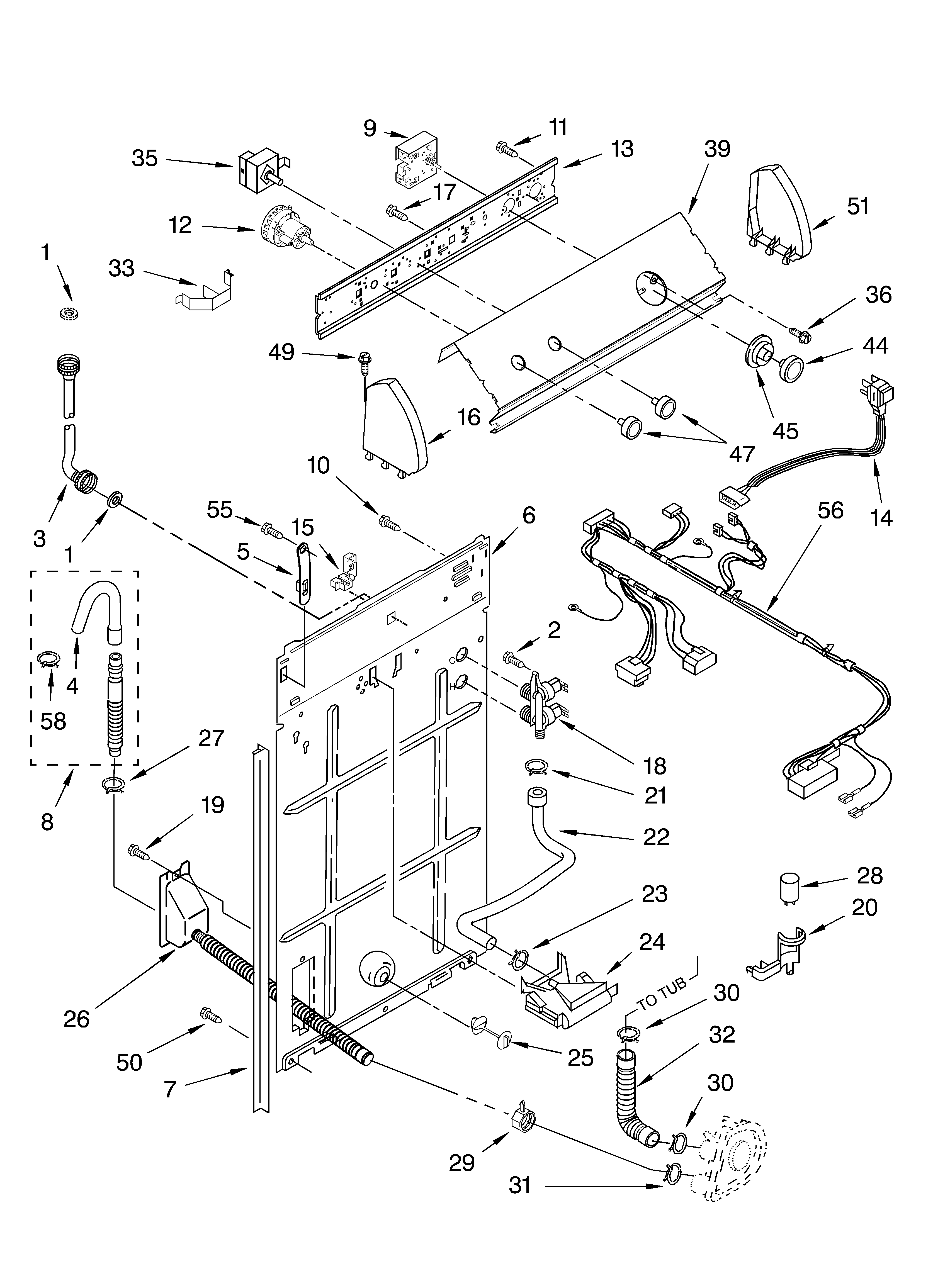 Controls and rear panel