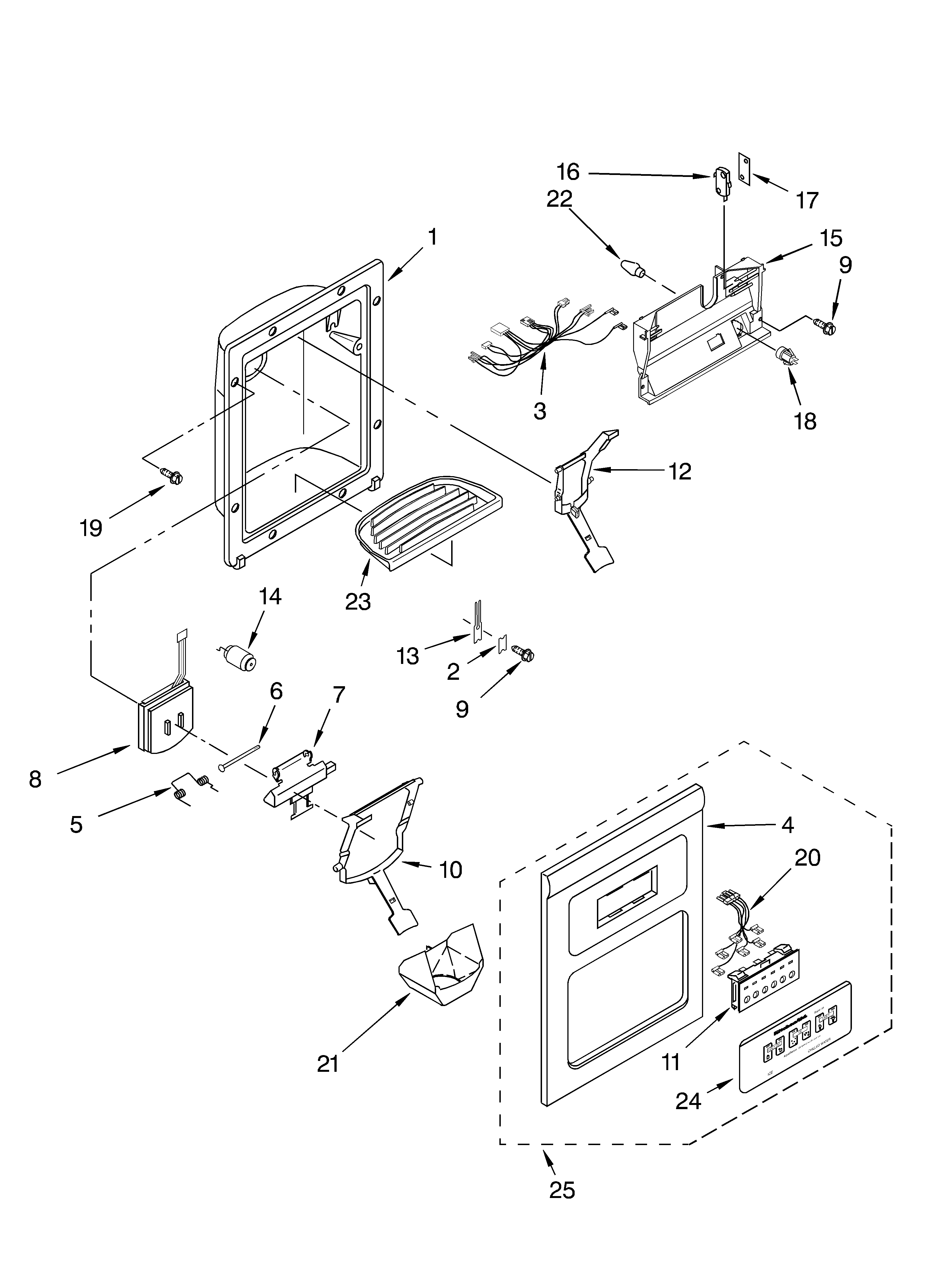 DISPENSER FRONT