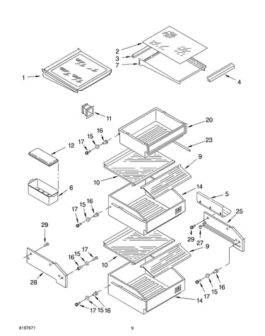 Refrigerator shelf