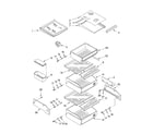 KitchenAid KSSP42QKS00 refrigerator shelf diagram