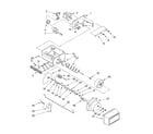 KitchenAid KSSP42QKS00 motor and ice container diagram