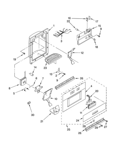 Dispenser front