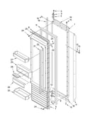 Refrigerator door