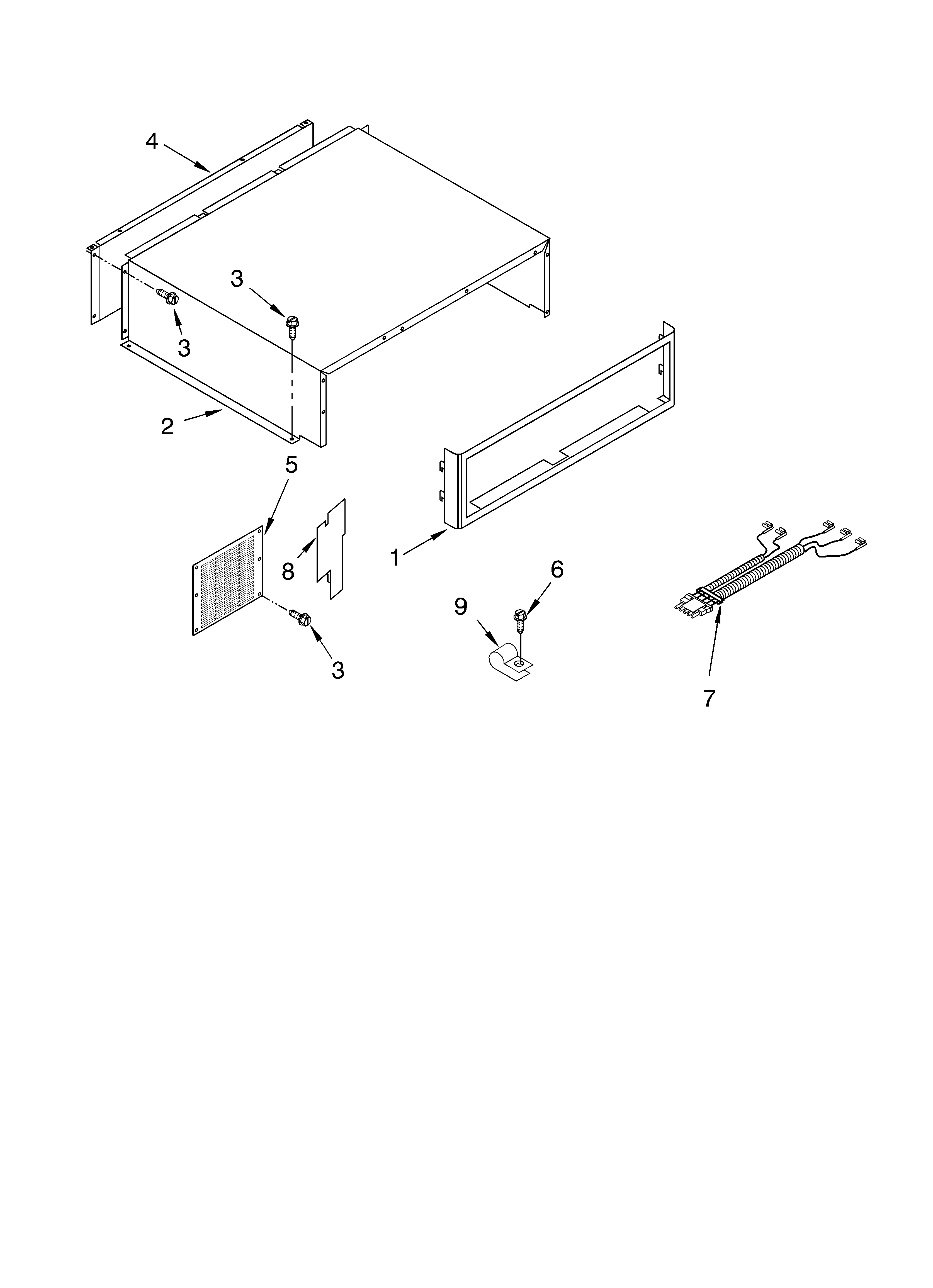 Top grille and unit cover