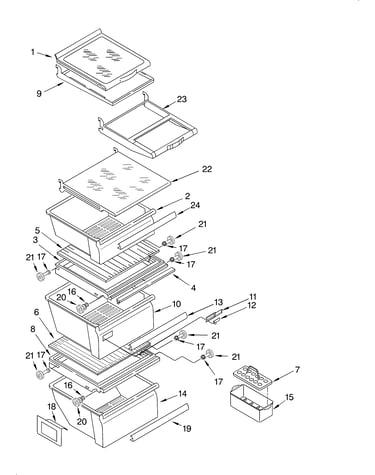 Refrigerator shelf