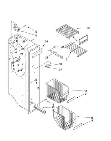 Freezer liner