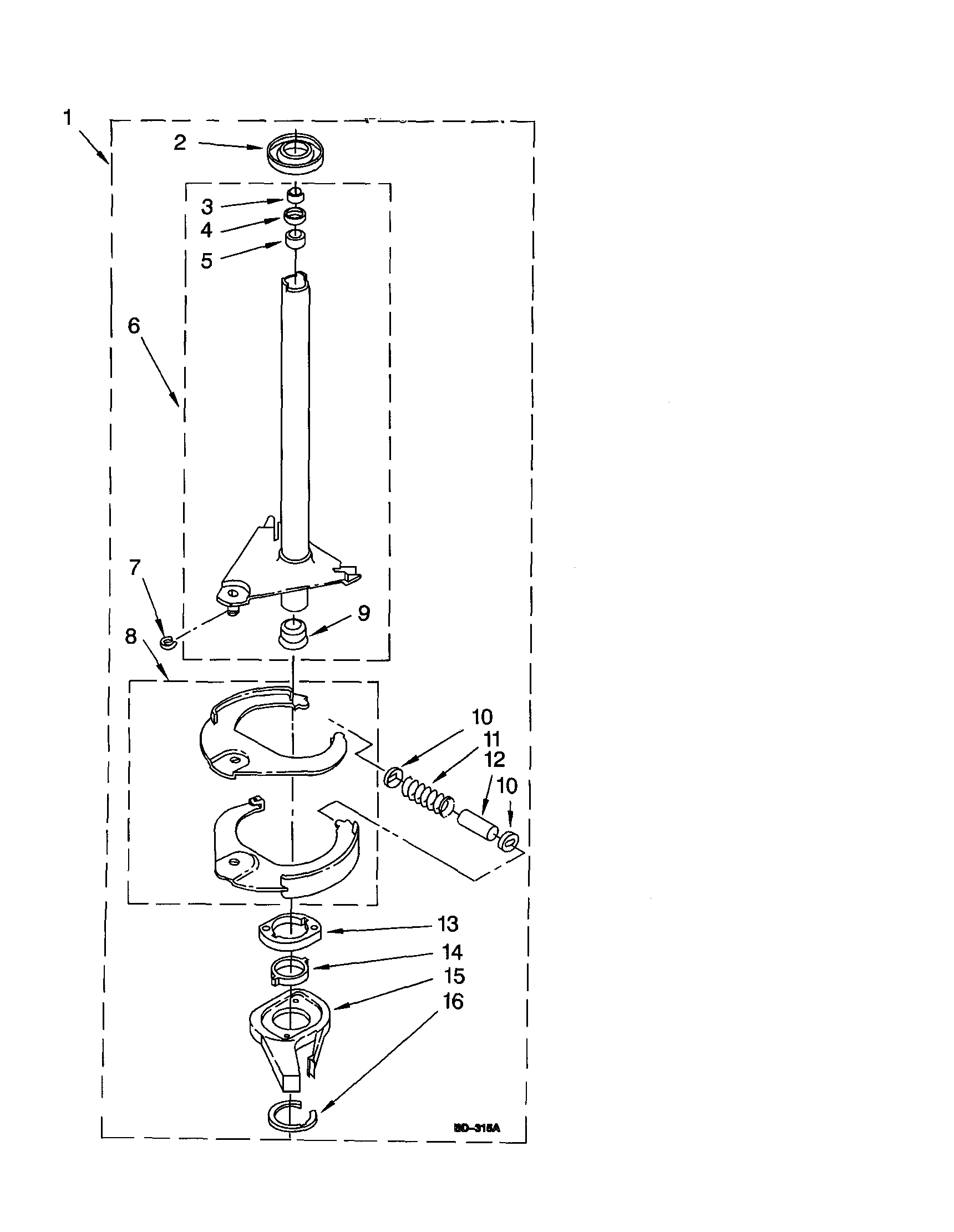 BRAKE AND DRIVE TUBE