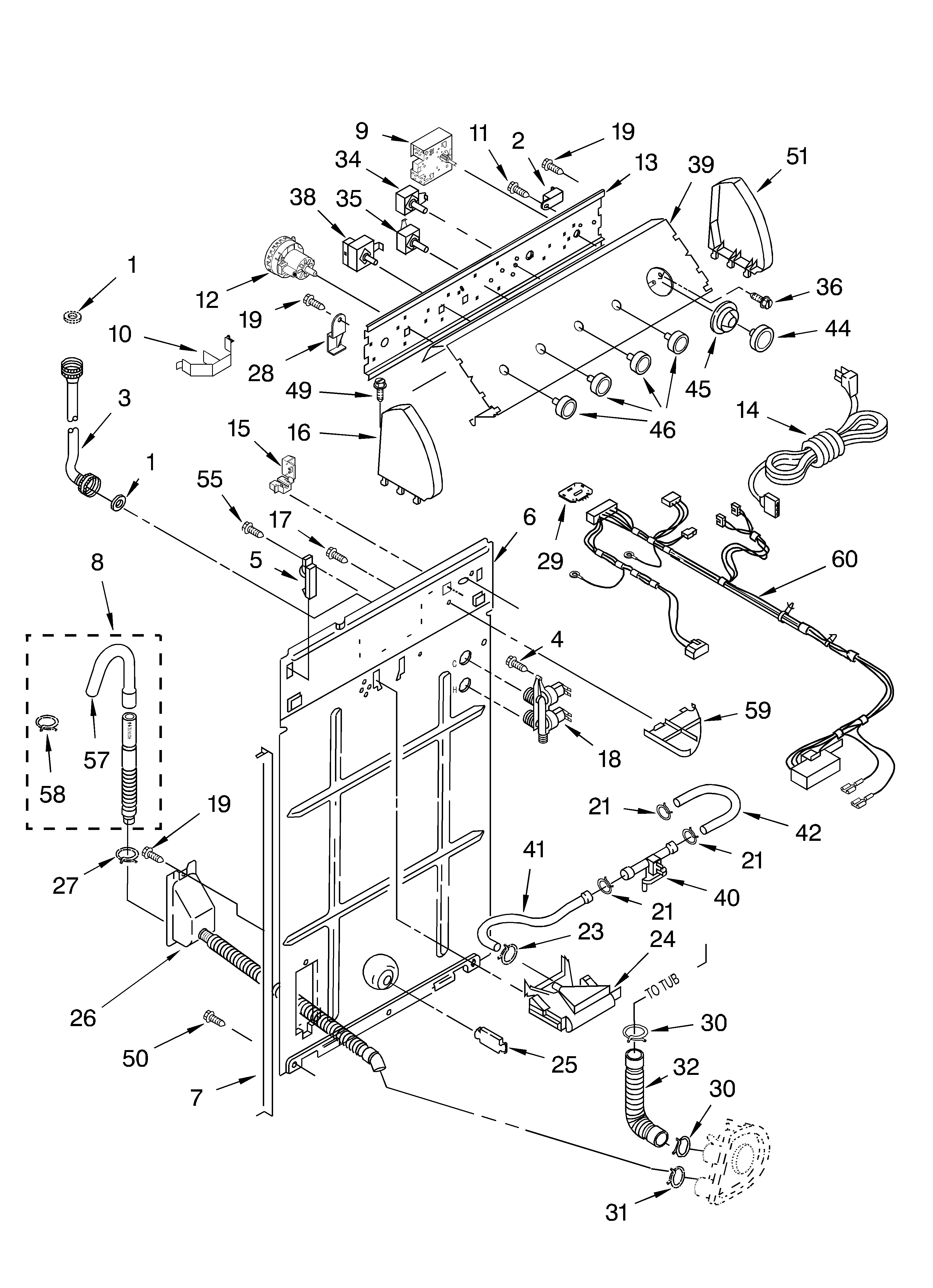 Controls and rear panel
