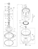 Agitator, basket and tub