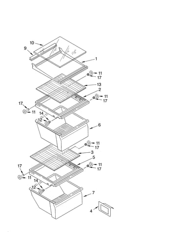 Refrigerator shelf