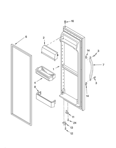 Refrigerator door